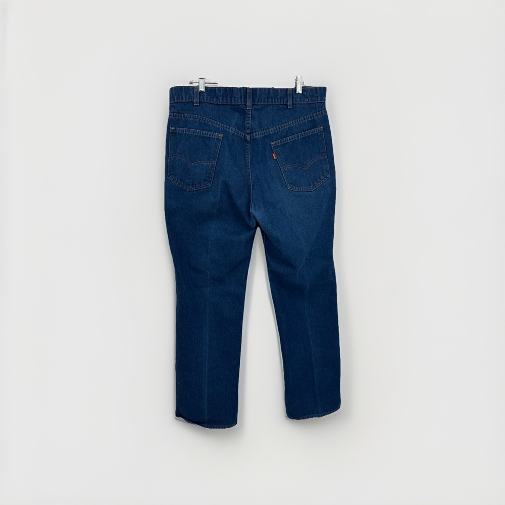 Vintage Levi's Orange Tab Skosh More Room Jeans 38x30 Blue Denim 80s Straight
